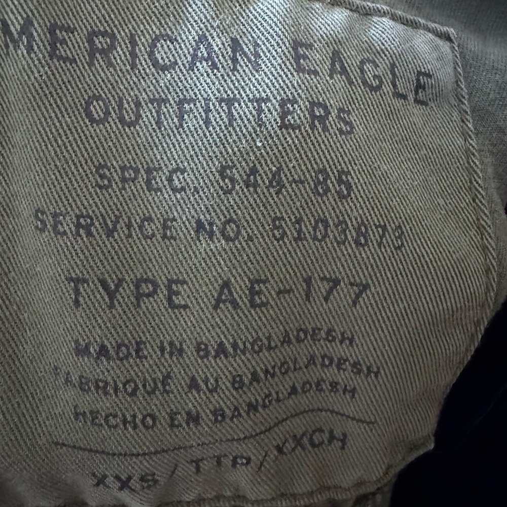 American Eagle Outfitters Green Utility Jacket Functional Design - Picture 4 of 4